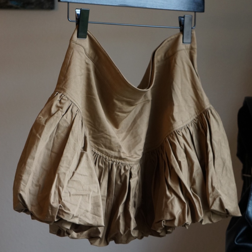 Tan Mini Skirt